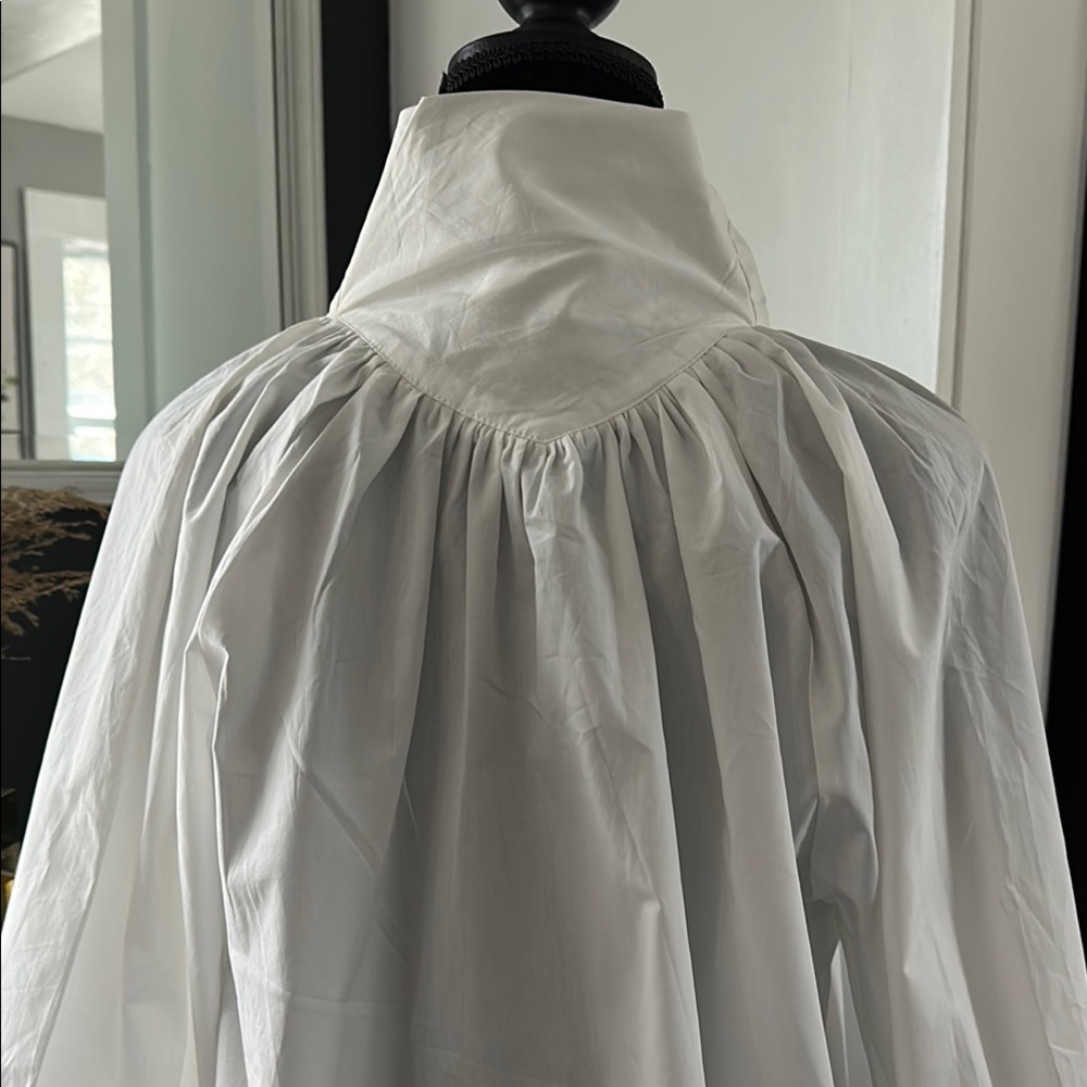 NWOT White Bow-Tie Shirt SHEIN - Picture 6 of 10